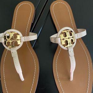 Tory Burch Mini Miller Leather Sandals